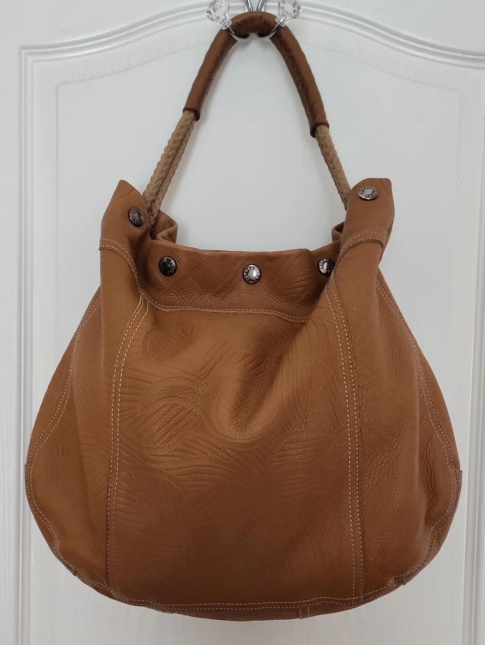 Prada Tan Hobo Bag with Rope Handle